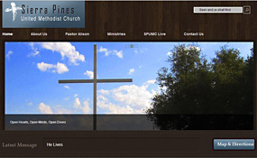 Sierra Pines United Methodist Church website